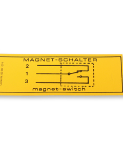 Aufkleber D/GB: Magnetschalter Seilwinde
